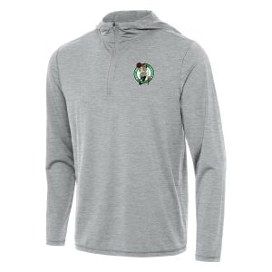 Antigua Boston Celtics Heather Gray Tidy Quarter Outstanding Zip Hoodie For the true fans! Secure this authentic jersey now.