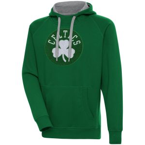 Antigua Boston Celtics Hunter Green Victory Pullover Refined Hoodie Stand out from the crowd! Wear this eye - catching jersey.