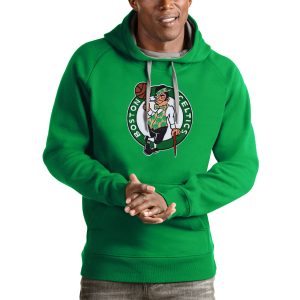 Antigua Boston Celtics Kelly Stylish Green Logo Victory Pullover Hoodie Flash sale! Snag this great jersey at a discounted price.