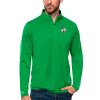 Antigua Boston Superior Celtics Kelly Green Tribute Quarter Zip Pullover Top Sports enthusiasts