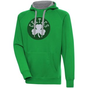 Antigua Boston Celtics Kelly Outstanding Green Victory Pullover Hoodie Be the first! Order this trendy jersey ahead of the crowd.
