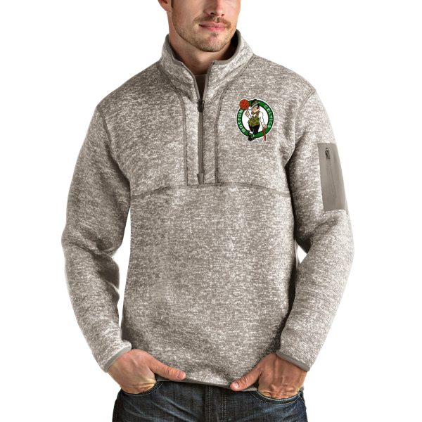 Antigua Boston Celtics Natural Fortune Quarter Fantastic Zip Pullover Jacket Join the elite! Get this exclusive jersey.