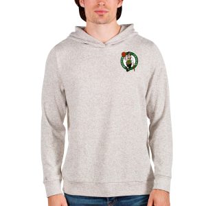 Antigua Boston Celtics Oatmeal Absolute Pullover High - quality Hoodie Show your dedication! Own this special jersey for your team.