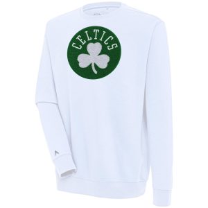 Antigua Boston Celtics White Victory Crewneck Pullover Exceptional Sweatshirt Customizable! Personalize this great jersey.