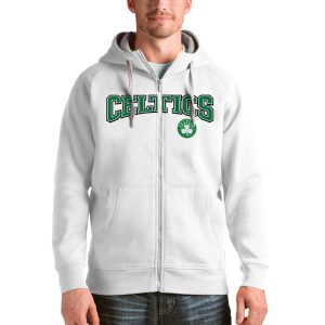 Antigua Boston Celtics White Victory Full Zip Hoodie Glamorous Perfect fit! Order this comfortable jersey.