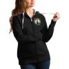 Antigua Stunning Boston Celtics Women's Black Victory Full Zip Hoodie Collectors