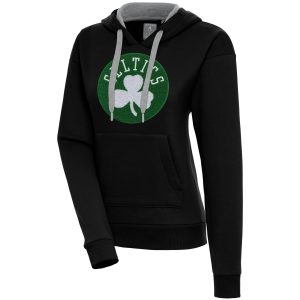 Antigua Boston Celtics Gorgeous Women's Black Victory Pullover Hoodie Flash sale! Snag this great jersey at a discounted price.