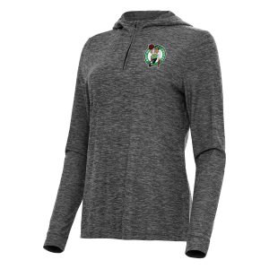 Antigua Boston Splendid Celtics Women's Heather Black Daybreak Quarter Zip Hoodie Enhance your game - day look! Get this fashionable jersey.