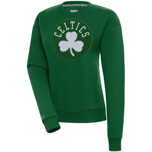Antigua Boston Celtics Women's Hunter Green Victory Amazing Crewneck Pullover Sweatshirt Be a part of the action! Get this game - ready jersey.