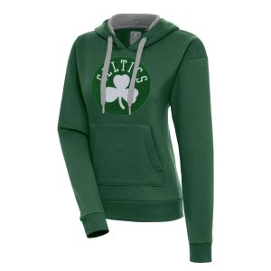Antigua Boston Celtics Women's Hunter Green Victory Pullover Striking Hoodie Perfect fit! Order this comfortable jersey.