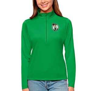 Antigua Boston Celtics Amazing Women's Kelly Green Tribute Half Zip Top Hurry! Exclusive offer. Get your hands on this outstanding jersey right away.
