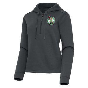 Antigua Boston Celtics Women's Pewter Contemporary Quarter Splendid Zip Hoodie Enhance your game - day look! Get this fashionable jersey.