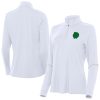 Antigua Boston Celtics Women's White St. Patrick's Stylish Day Intent Quarter Zip Top Limited stock! Be quick and grab this must - have jersey to support your team.