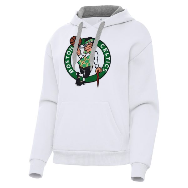 Antigua Boston Enchanting Celtics Women's White Victory Pullover Hoodie Unbeatable style! Get this stylish jersey now.