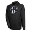 Antigua Brooklyn Nets Heather Refined Black Action Pullover Hoodie Retailers