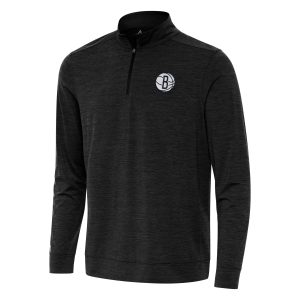 Antigua Brooklyn Nets Heather Unique Black Bright Quarter Zip Top Stand out from the crowd! Wear this eye - catching jersey.