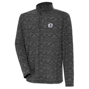 Antigua Brooklyn Nets Heather Black Determined Quarter Zip Magnificent Top Gift idea! Surprise a sports fan with this amazing jersey.