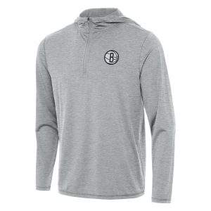 Antigua Exquisite Brooklyn Nets Heather Gray Tidy Quarter Zip Hoodie Be a part of the action! Get this game - ready jersey.