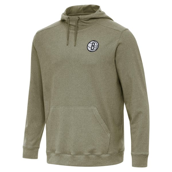 Antigua Brooklyn Dashing Nets Heather Olive Cloud Pullover Hoodie Proven quality! Invest in this reliable jersey.