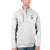 Antigua Brooklyn Nets White NBA 75th Anniversary Generation Quarter Magnificent Zip Pullover Jacket Be the first! Order this trendy jersey ahead of the crowd.