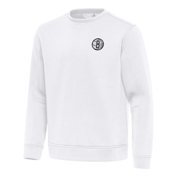 Antigua Brooklyn Nets Glamorous White Relevant Pullover Sweatshirt Proven quality! Invest in this reliable jersey.