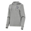 Antigua Brooklyn Remarkable Nets Women's Heather Gray Justice Pullover Hoodie Collectors