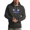 Antigua Charlotte Hornets Charcoal Logo Victory Outstanding Pullover Hoodie Sports fans