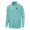 Antigua Charlotte Hornets Heather Aqua Hunk Quarter Zip Top Striking Trending now! Grab this hot jersey while you can.