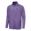 Antigua Charlotte Hornets Heather Distinguished Purple Hunk Quarter Zip Top Unbeatable style! Get this stylish jersey now.