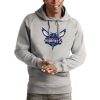 Antigua Charlotte Hornets Distinguished Heathered Gray Logo Victory Pullover Hoodie Authentic look! Wear this genuine jersey.