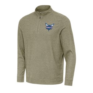 Antigua Charlotte Hornets Olive Subtle Exquisite Quarter Zip Sweatshirt Show your dedication! Own this special jersey for your team.