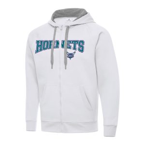 Antigua Charlotte Hornets White Big & Tall Victory Full Zip Hoodie Outstanding Jacket Be a part of the action! Get this game - ready jersey.