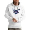 Antigua Charlotte Hornets Terrific White Logo Victory Pullover Hoodie Enhance your game - day look! Get this fashionable jersey.