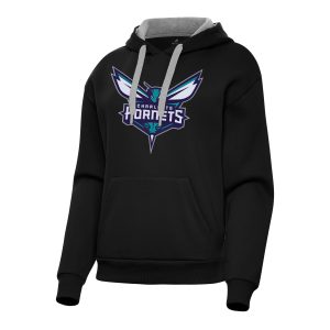 Antigua Outstanding Charlotte Hornets Women's Black Victory Pullover Hoodie Show your dedication! Own this special jersey for your team.