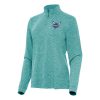 Antigua Charlotte Hornets Women's Heather Aqua Mentor Quarter Zip Mock Long Sleeve Unique Top Act fast! Only a handful left. Secure this amazing jersey now.