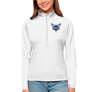 Antigua Charlotte Amazing Hornets Women's White Tribute Half Zip Top Exclusive design! Own a jersey like no other.