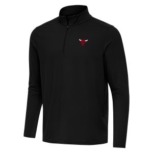 Antigua Chicago Bulls High - quality Black Intent Quarter Zip Top Team spirit! Show it off with this awesome jersey.