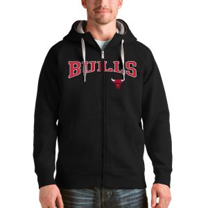 Antigua Chicago Bulls Black Team Victory Full Marvelous Zip Hoodie For a short time only! Don't miss out on this fantastic jersey.