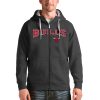 Antigua Chicago Bulls Charcoal Victory Full Phenomenal Zip Hoodie Authentic look! Wear this genuine jersey.