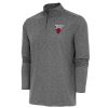 Antigua Chicago Bulls Heather Black Hunk Quarter Zip Phenomenal Pullover Top Authentic look! Wear this genuine jersey.