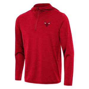 Antigua Chicago Bulls Heather Red Tidy Premium Quarter Zip Hoodie Stand out from the crowd! Wear this eye - catching jersey.
