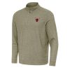 Antigua Chicago Bulls Olive Subtle Quarter Zip Sweatshirt Terrific High - demand item! Order this sought - after jersey immediately.