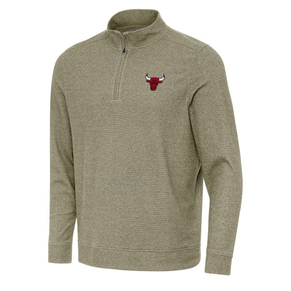 Antigua Chicago Bulls Olive Subtle Quarter Zip Sweatshirt Terrific High - demand item! Order this sought - after jersey immediately.