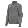 Antigua Chicago Bulls Women's Heather Black Premium Crush Quarter Zip Fleece Sweatshirt Designed for performance! Get this functional jersey.