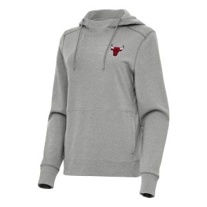 Antigua Exquisite Chicago Bulls Women's Heather Gray Justice Pullover Hoodie For the true fans! Secure this authentic jersey now.