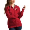 Antigua Chicago Bulls Women's Red Victory Full Zip Hoodie Exceptional Don't be left out! Get this stylish jersey and show your team pride.