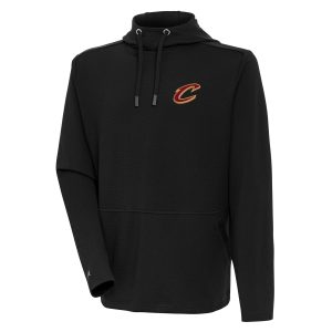 Antigua Cleveland Admirable Cavaliers Black Pure Honeycomb Pullover Hoodie Retailers