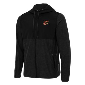 Antigua Cleveland Cavaliers Black Sway Full Zip Hoodie Jacket Captivating Proven quality! Invest in this reliable jersey.