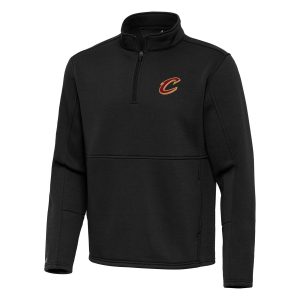 Antigua Cleveland Cavaliers Black Twist Stylish Quarter Zip Pullover Top Unbeatable style! Get this stylish jersey now.