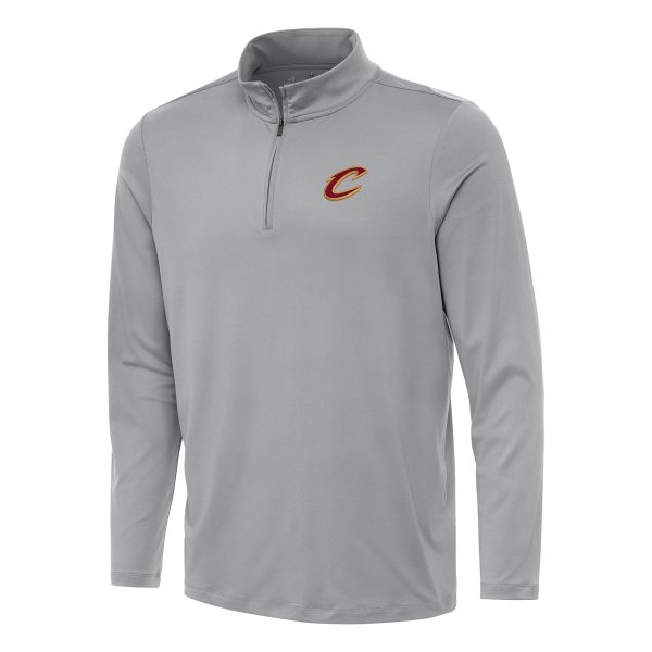 Antigua Cleveland Phenomenal Cavaliers Gray Reprocess Quarter Zip Top Customizable! Personalize this great jersey.